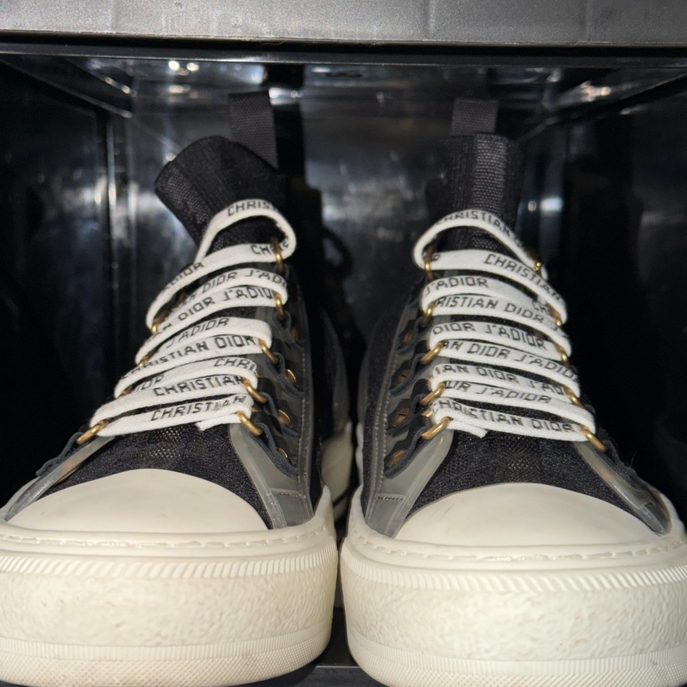 Dior Black and White High-Top Sneakers